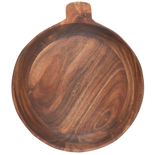 Bowl con Mango Pequeño Madera de Acacia 30 cm